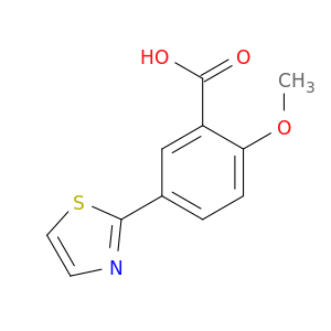 2-methoxy-5-(1,3-thiazol-2-yl)benzoic acid