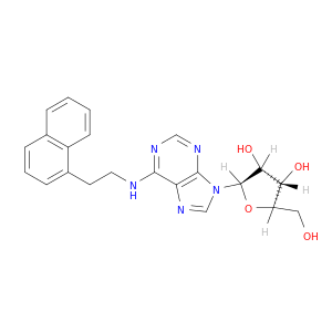 (2R,3S,4R,5R)-2-(Hydroxymethyl)-5-(6-((2-(naphthalen-1-yl)ethyl)amino)-9H-purin-9-yl)tetrahydrofuran-3,4-diol