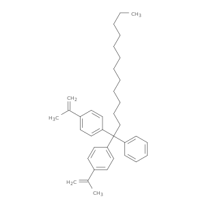 Benzene, 1,1'-(1-phenyltridecylidene)bis[4-(1-methylethenyl)-