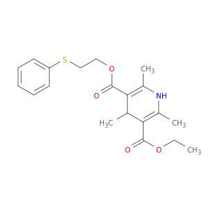 3,5-Pyridinedicarboxylic acid, 1,4-dihydro-2,4,6-trimethyl-, ethyl 2-(phenylthio)ethyl ester