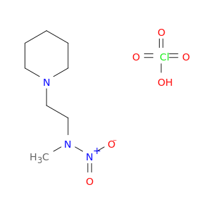 1-Piperidineethanamine, N-methyl-N-nitro-, monoperchlorate