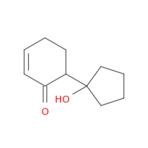 2-Cyclohexen-1-one, 6-(1-hydroxycyclopentyl)-