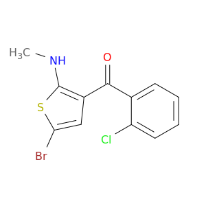 (5-Bromo-2-(methylamino)thiophen-3-yl)(2-chlorophenyl)methanone