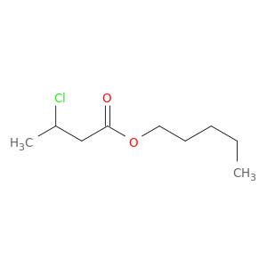 Butanoic acid, 3-chloro-, pentyl ester
