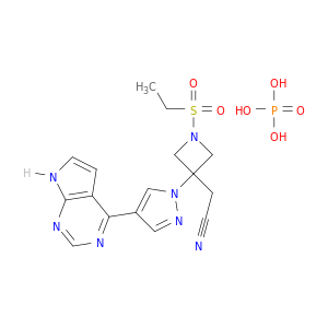 [1-(乙基磺酰基)-3-[4-(7H-吡咯并[2,3-D]嘧啶-4-基)-1H-吡唑-1-基]氮杂环丁烷-3-基]乙腈磷酸盐