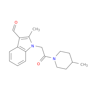 2-METHYL-1-[2-(4-METHYL-PIPERIDIN-1-YL)-2-OXO-ETHYL]-1H-INDOLE-3-CARBALDEHYDE