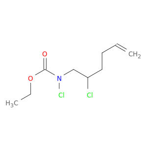 Carbamic acid, chloro(2-chloro-5-hexenyl)-, ethyl ester