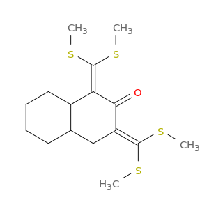 2(1H)-Naphthalenone, 1,3-bis[bis(methylthio)methylene]octahydro-