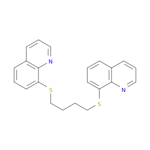 Quinoline, 8,8'-[1,4-butanediylbis(thio)]bis-