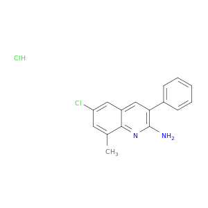 6-Chloro-8-methyl-3-phenylquinolin-2-amine hydrochloride