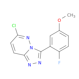 1,2,4-Triazolo[4,3-b]pyridazine, 6-chloro-3-(2-fluoro-5-methoxyphenyl)-
