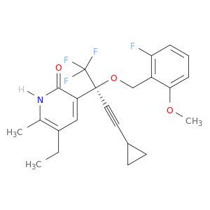 3-{(2s)-4-cyclopropyl-1,1,1-trifluoro-2-[(2-fluoro-6-methoxybenzyl)oxy]but-3-yn-2-yl}-5-ethyl-6-methylpyridin-2(1h)-one