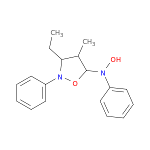 5-Isoxazolidinamine, 3-ethyl-N-hydroxy-4-methyl-N,2-diphenyl-