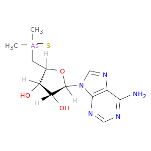 Adenosine, 5'-deoxy-5'-(dimethylarsinothioyl)-