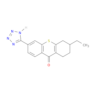 9H-Thioxanthen-9-one, 3-ethyl-1,2,3,4-tetrahydro-6-(1H-tetrazol-5-yl)-