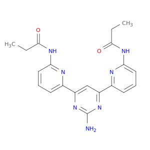 Propanamide, N,N'-[(2-amino-4,6-pyrimidinediyl)di-6,2-pyridinediyl]bis-