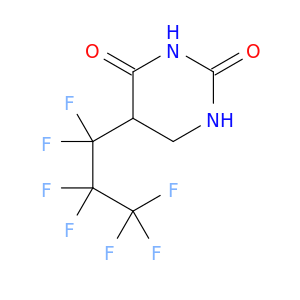 2,4(1H,3H)-Pyrimidinedione, 5-(heptafluoropropyl)dihydro-