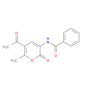 Benzamide, N-(5-acetyl-6-methyl-2-oxo-2H-pyran-3-yl)-