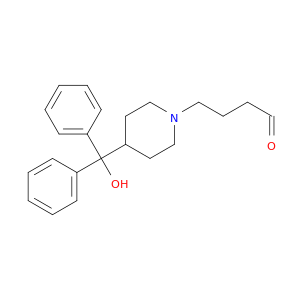 1-Piperidinebutanal, 4-(hydroxydiphenylmethyl)-