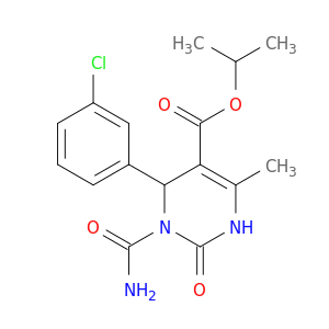 5-Pyrimidinecarboxylicacid, 1-(aminocarbonyl)-6-(3-chlorophenyl)-1,2,3,6-tetrahydro-4-methyl-2-oxo-,1-methylethyl ester