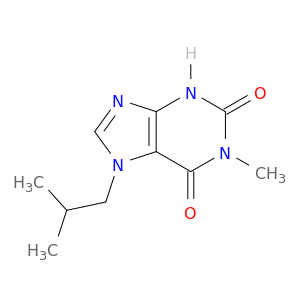 1H-Purine-2,6-dione, 3,7-dihydro-1-methyl-7-(2-methylpropyl)-
