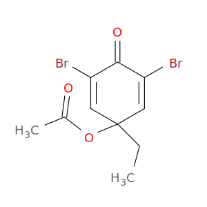 2,5-Cyclohexadien-1-one, 4-(acetyloxy)-2,6-dibromo-4-ethyl-