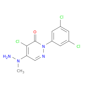 4-Chloro-2-(3,5-dichlorophenyl)-5-(1-methylhydrazino)-2,3-dihydropyridazin-3-one
