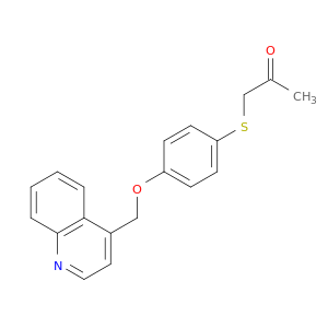 2-Propanone, 1-[[4-(4-quinolinylmethoxy)phenyl]thio]-