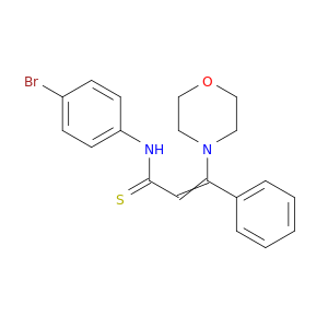 2-Propenethioamide, N-(4-bromophenyl)-3-(4-morpholinyl)-3-phenyl-