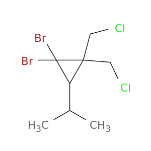 Cyclopropane, 1,1-dibromo-2,2-bis(chloromethyl)-3-(1-methylethyl)-