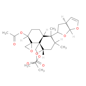 螺旋[萘-1(8Ah),2'-氧化乙烷]-2,8-二醇,8A-[(乙酰氧基)甲基]八氢钕-5,6-二甲基-5-[(2S,3A,6As)-2,3,3a,6a-四氢呋喃[2,3-b]呋喃-2-基]-,2,8-二乙酸酯,(1r,2s,4ar,5s,6r,8s,8ar)-