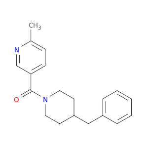 Piperidine, 1-[(6-methyl-3-pyridinyl)carbonyl]-4-(phenylmethyl)-