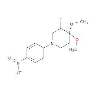Piperidine, 3-fluoro-4,4-dimethoxy-1-(4-nitrophenyl)-