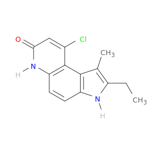 7H-Pyrrolo[3,2-f]quinolin-7-one, 9-chloro-2-ethyl-3,6-dihydro-1-methyl-