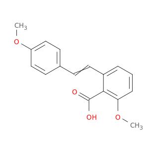 Benzoic acid, 2-methoxy-6-[2-(4-methoxyphenyl)ethenyl]-