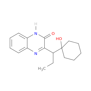 2(1H)-Quinoxalinone, 3-[1-(1-hydroxycyclohexyl)propyl]-