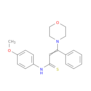 2-Propenethioamide, N-(4-methoxyphenyl)-3-(4-morpholinyl)-3-phenyl-