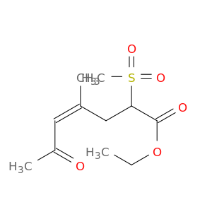 4-Heptenoic acid, 4-methyl-2-(methylsulfonyl)-6-oxo-, ethyl ester, (Z)-