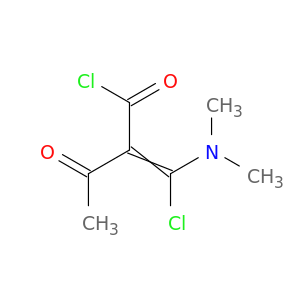 Butanoyl chloride, 2-[chloro(dimethylamino)methylene]-3-oxo-