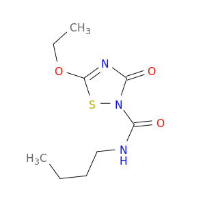 1,2,4-Thiadiazole-2(3H)-carboxamide, N-butyl-5-ethoxy-3-oxo-