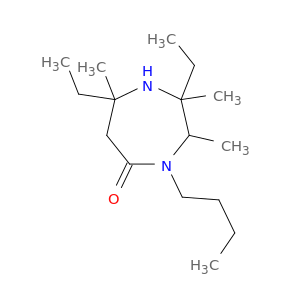 5H-1,4-Diazepin-5-one, 4-butyl-2,7-diethylhexahydro-2,3,7-trimethyl-