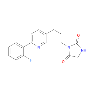 2,4-Imidazolidinedione, 3-[3-[6-(2-fluorophenyl)-3-pyridinyl]propyl]-
