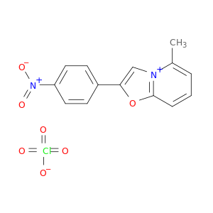 Oxazolo[3,2-a]pyridinium, 5-methyl-2-(4-nitrophenyl)-, perchlorate