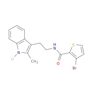2-Thiophenecarboxamide, 3-bromo-N-[2-(2-methyl-1H-indol-3-yl)ethyl]-