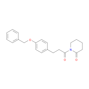 2-Piperidinone, 1-[1-oxo-3-[4-(phenylmethoxy)phenyl]propyl]-