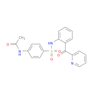 Acetamide, N-[4-[[[2-(2-pyridinylcarbonyl)phenyl]amino]sulfonyl]phenyl]-