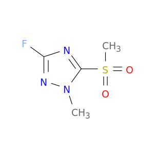 1H-1,2,4-Triazole, 3-fluoro-1-methyl-5-(methylsulfonyl)-