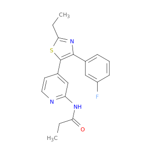 N-[4-[2-ETHYL-4-(3-FLUOROPHENYL)-1,3-THIAZOL-5-YL]-2-PYRIDYL]PROPIONAMIDE
