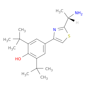 Phenol, 4-[2-[(1S)-1-aminoethyl]-4-thiazolyl]-2,6-bis(1,1-dimethylethyl)-