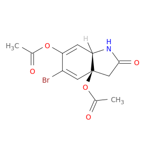2H-Indol-2-one, 3a,6-bis(acetyloxy)-5-bromo-1,3,3a,7a-tetrahydro-, cis-